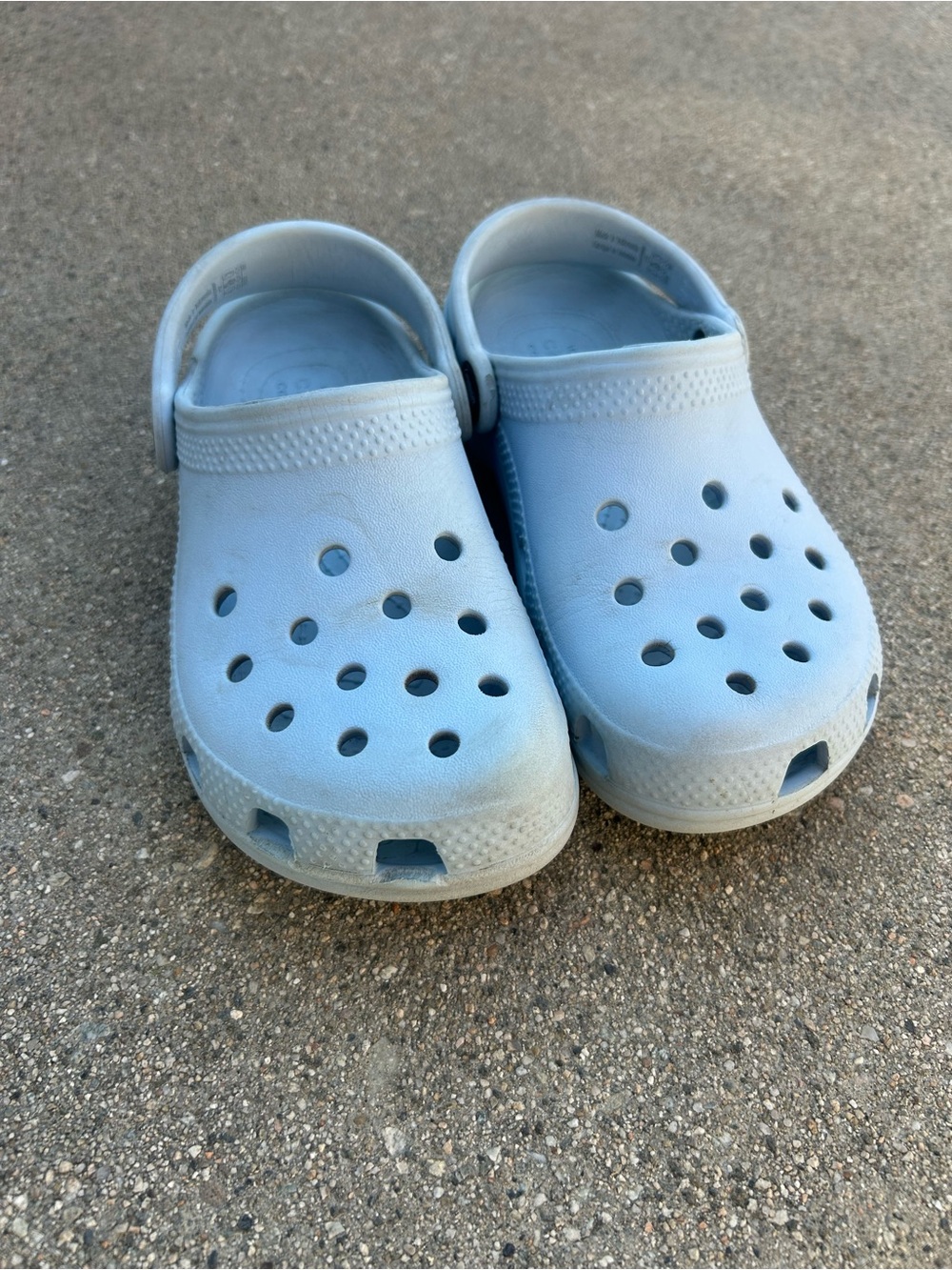 CROCS size 12C Classic Kids Clog - Light Blue